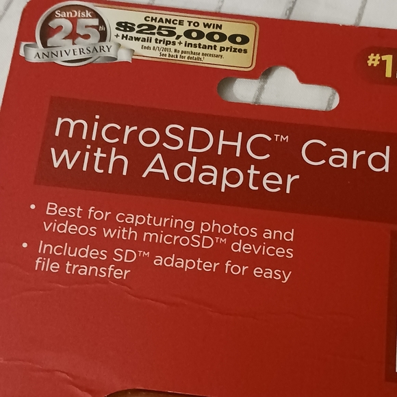 NWT!! SanDisk Memory Card 8GB - Picture 4 of 9